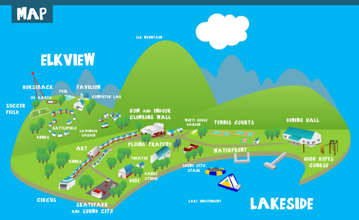 Camp Sequoia Map